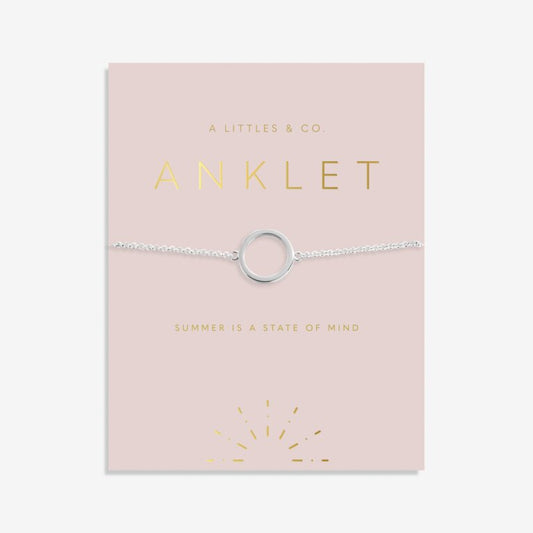 Anklet- Silver Circle