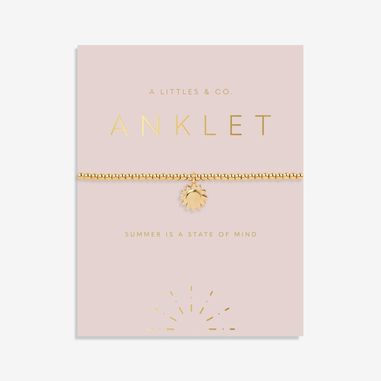 Anklet- Gold Sun