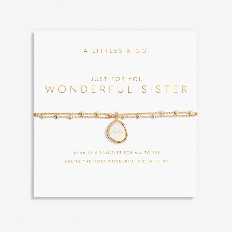 Wonderful Sister Gold Bracelet