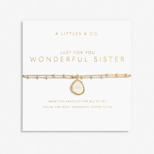 Wonderful Sister Gold Bracelet