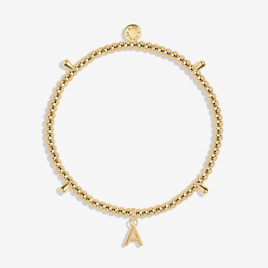 Alphabet Bracelet A-Z Charms Gold