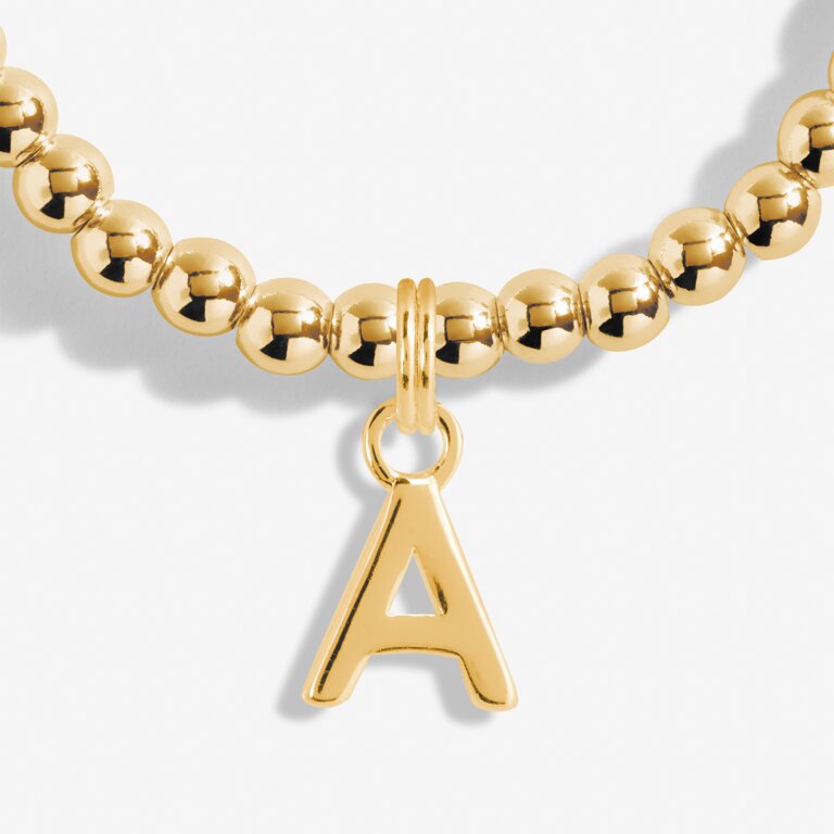 Alphabet Bracelet A-Z Charms Gold