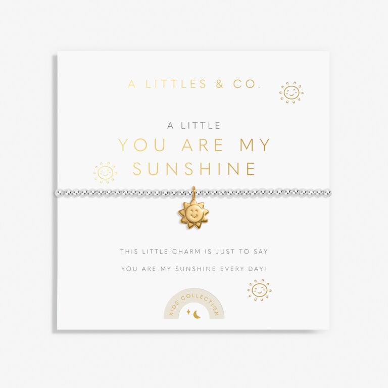 You Are My Sunshine Smile Charm Children's Bracelet