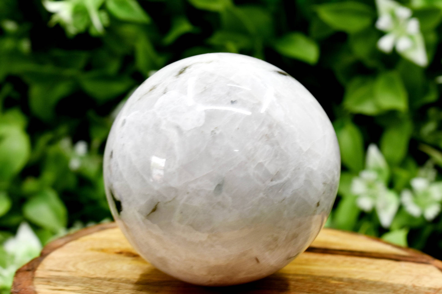 Rainbow Moonstone Crystal Ball – Healing Sphere for Intuition & Energy Work