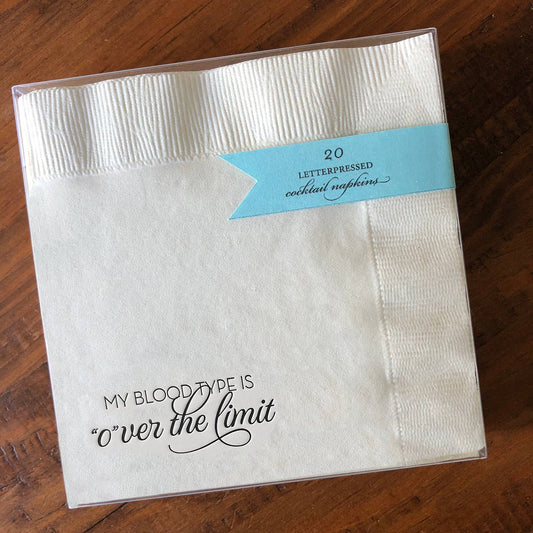 Over The Limit Napkin - Set of 20