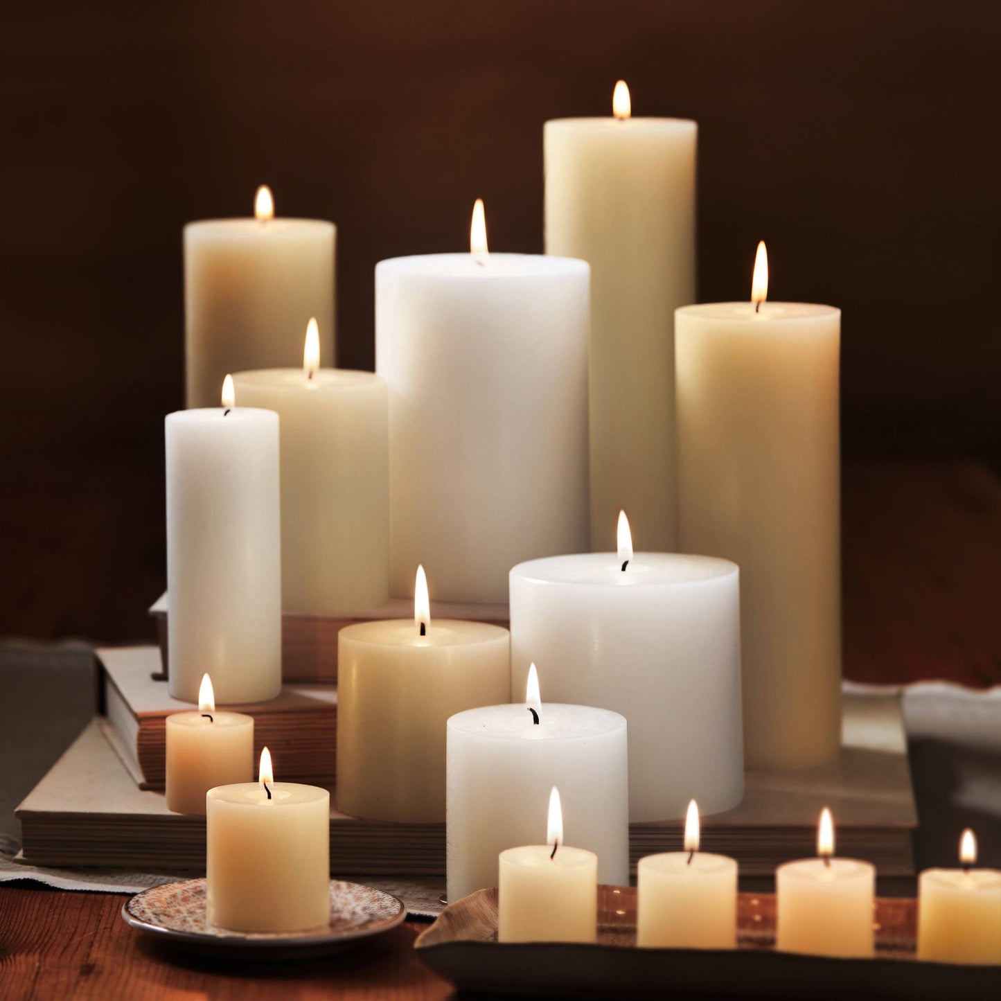 Color Studio Pillar Candle 4X6 Ivory Wax Everyday
