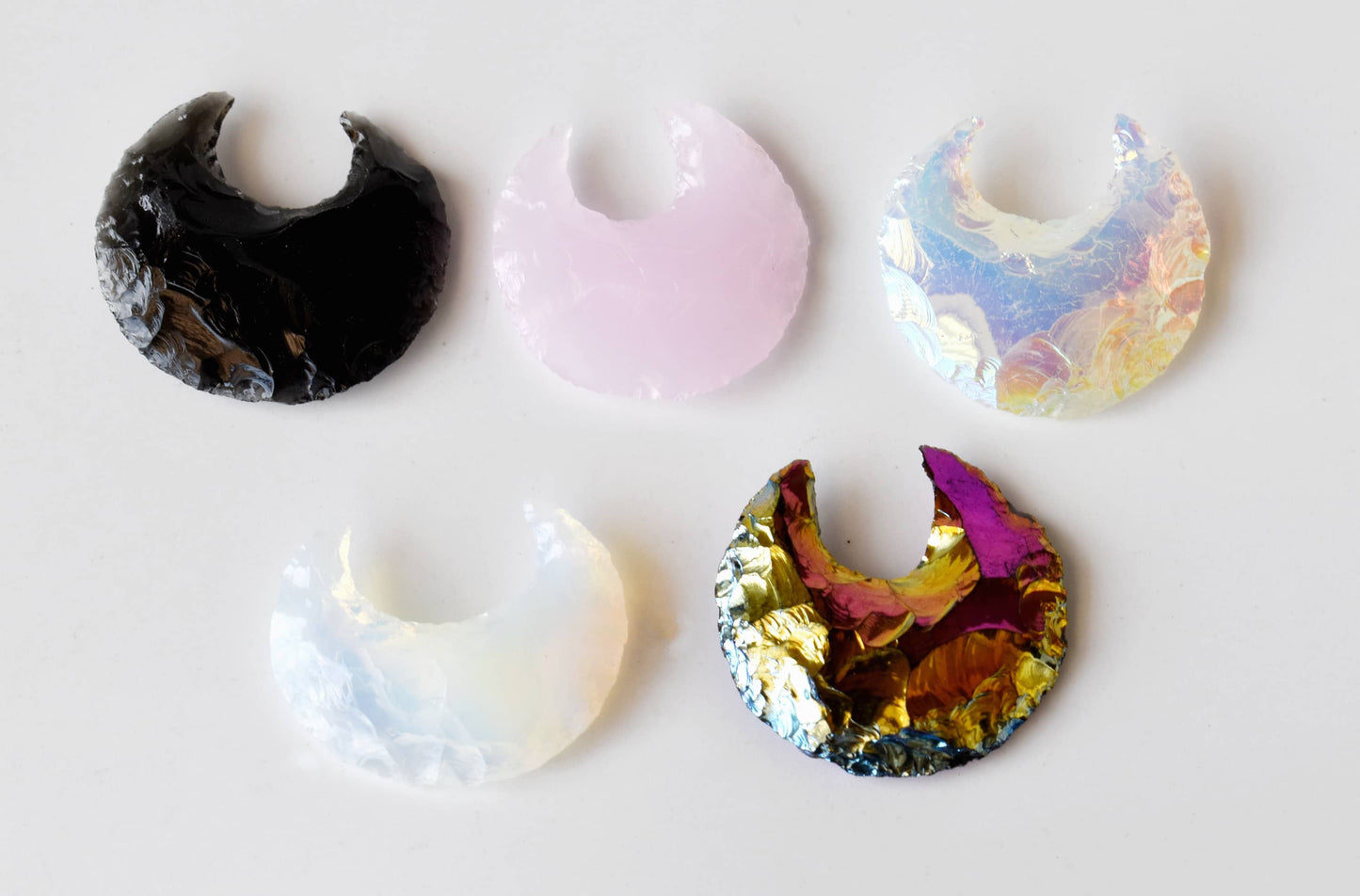 Flat Stars & Moon Shaped Gemstone Arrowhead