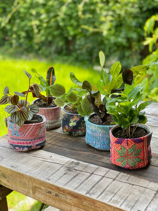 Soft Kantha Cozie Container