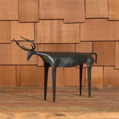 Rustic Reindeer, Iron - Lrg - Black