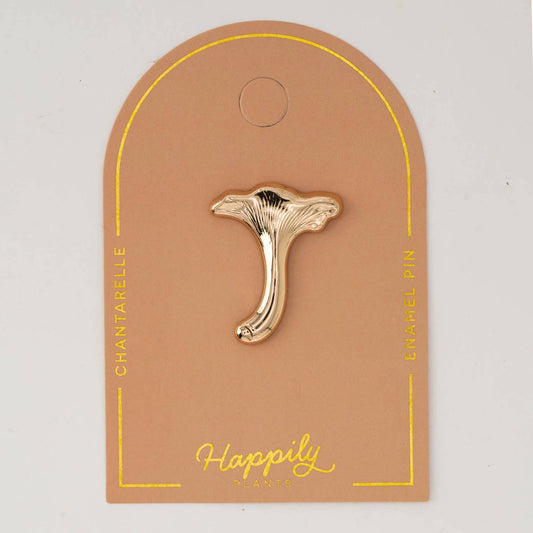 Chanterelle Mushroom Pin, Foraging Gifts