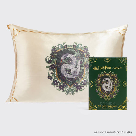 Harry Potter x Kitsch Satin Pillowcase Standard - Slytherin