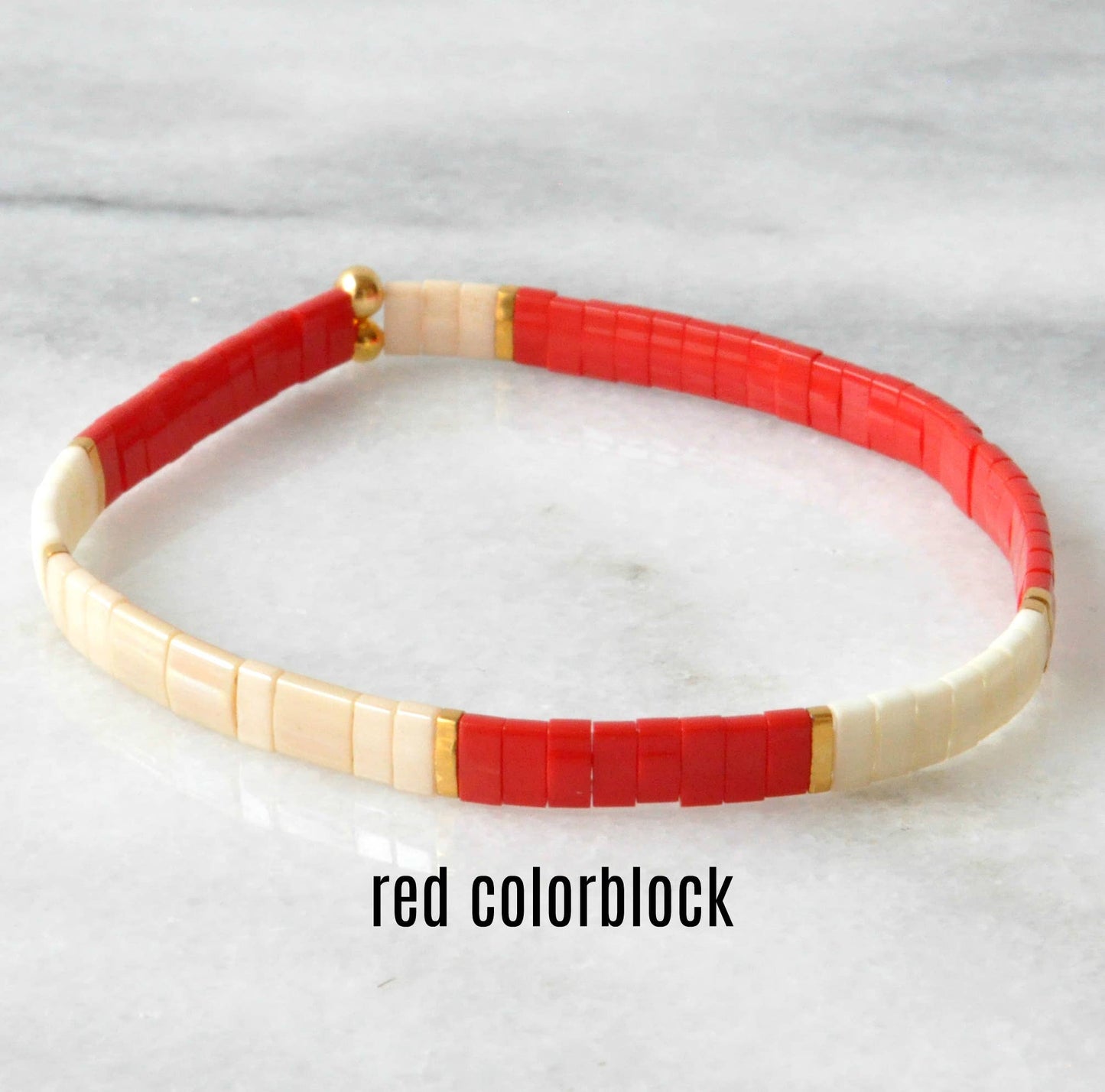 Stackable Stretch Tile Bead Bracelets