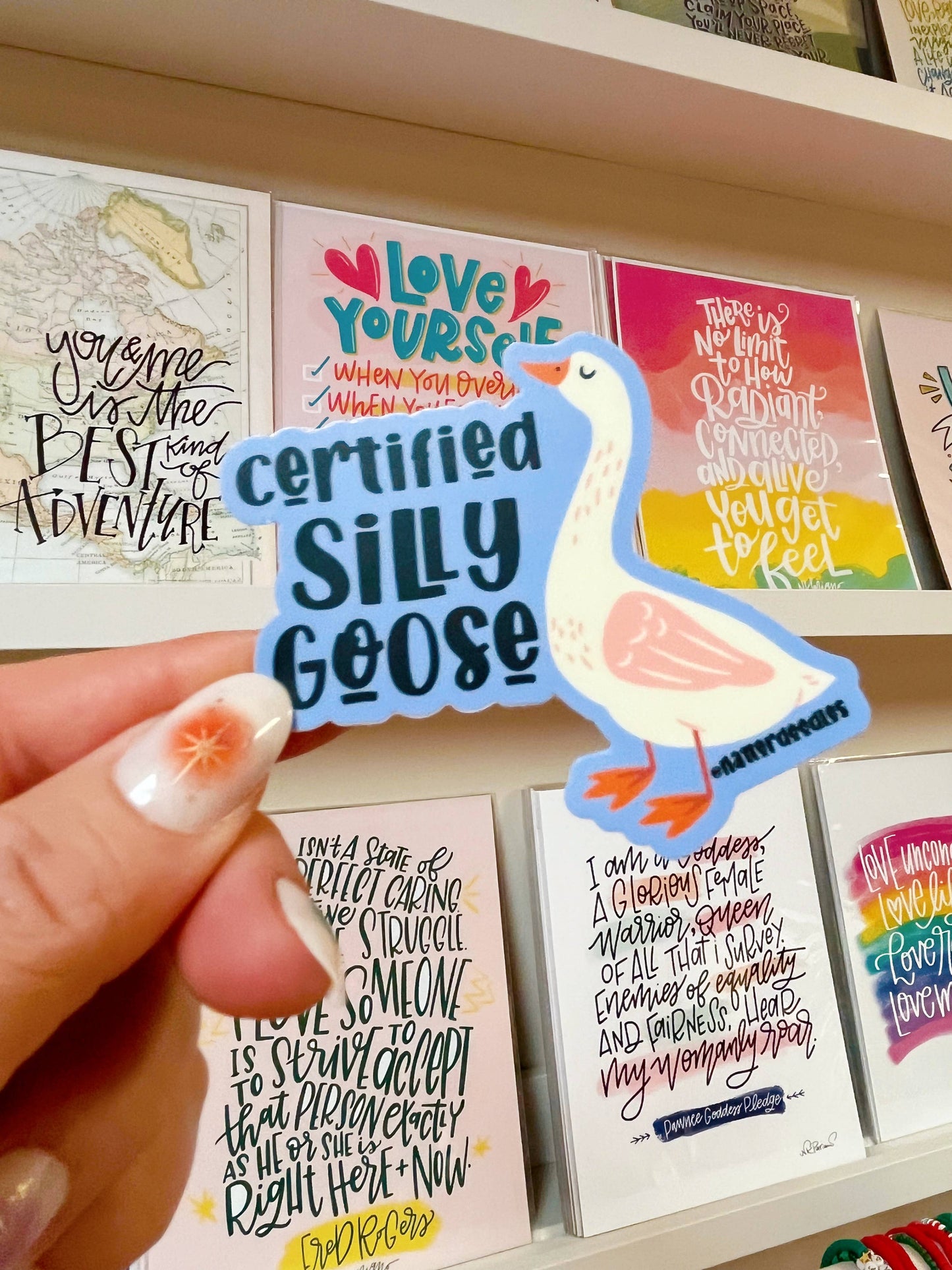 Certified Silly Goose Waterproof Vinyl Funny Sticker