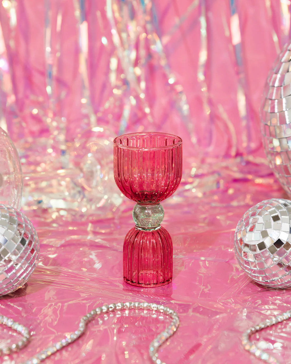 Double Shot Glass || Jigger, Tipsy Turvy, Pink
