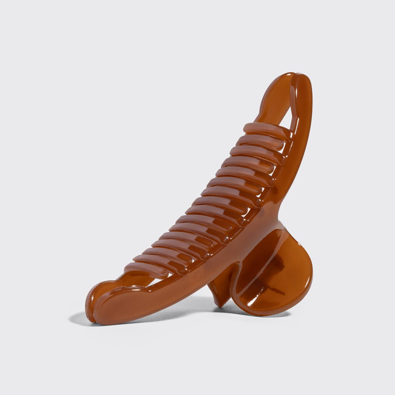 Mocha Recycled Plastic Large Arched Clip