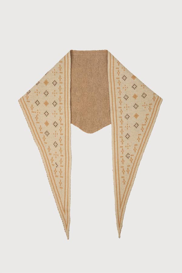Foulard Knit Triangle Scarf