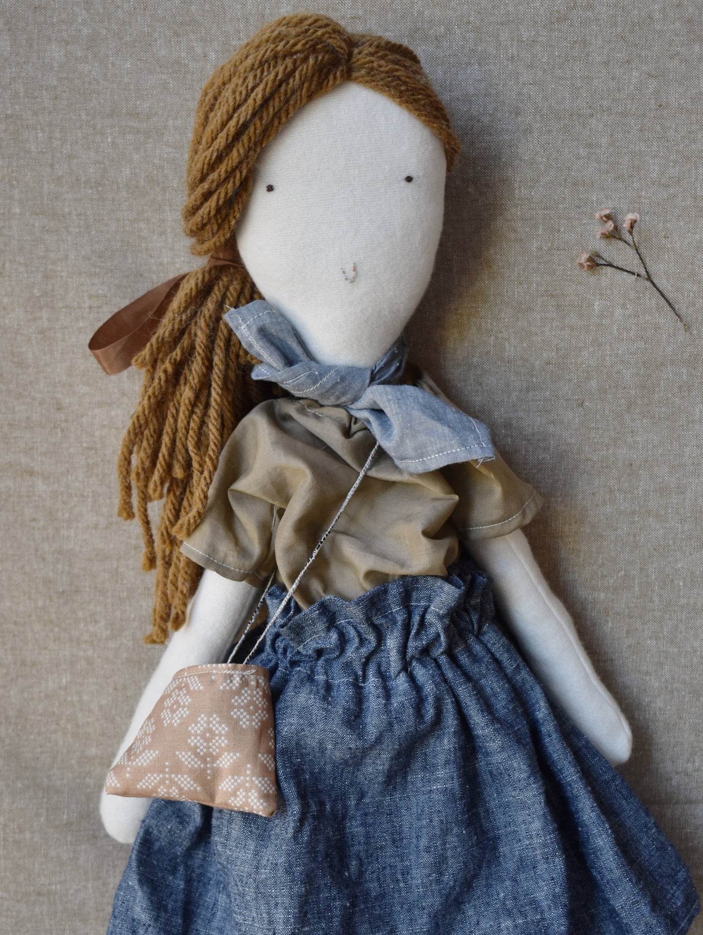 Florence Doll- chambray skirt