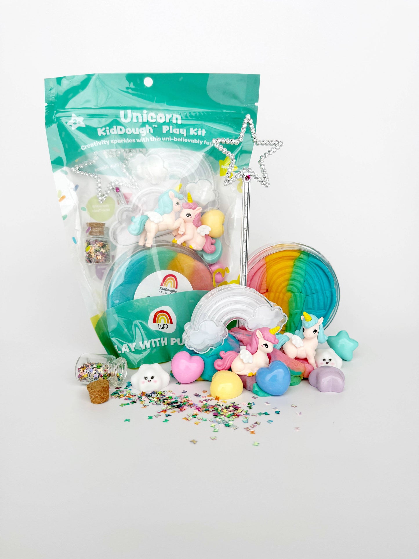 Unicorn Rainbow (Rainbow Sherbet) KidDough Play Kit