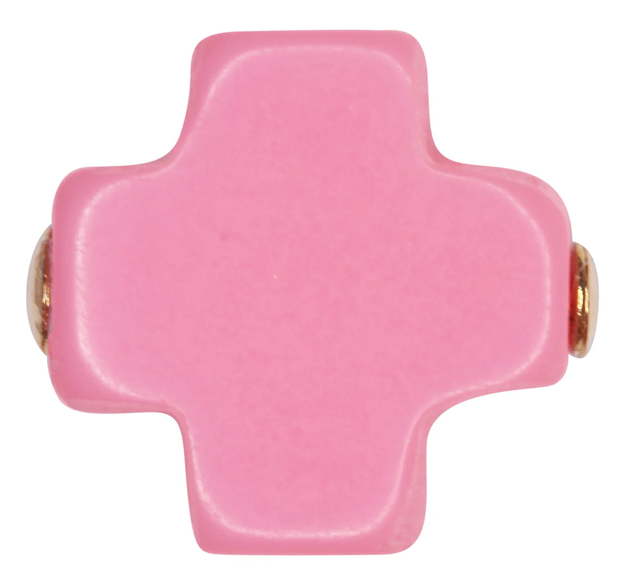 egirl signature cross bracelet 3mm gold- bright pink