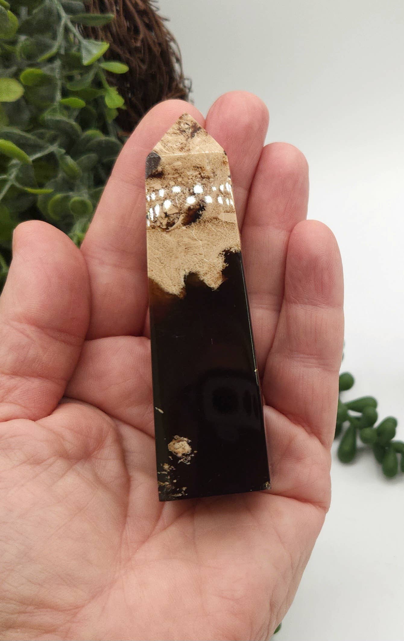Amber Tower Obelix  4 Faceted - Three sizes