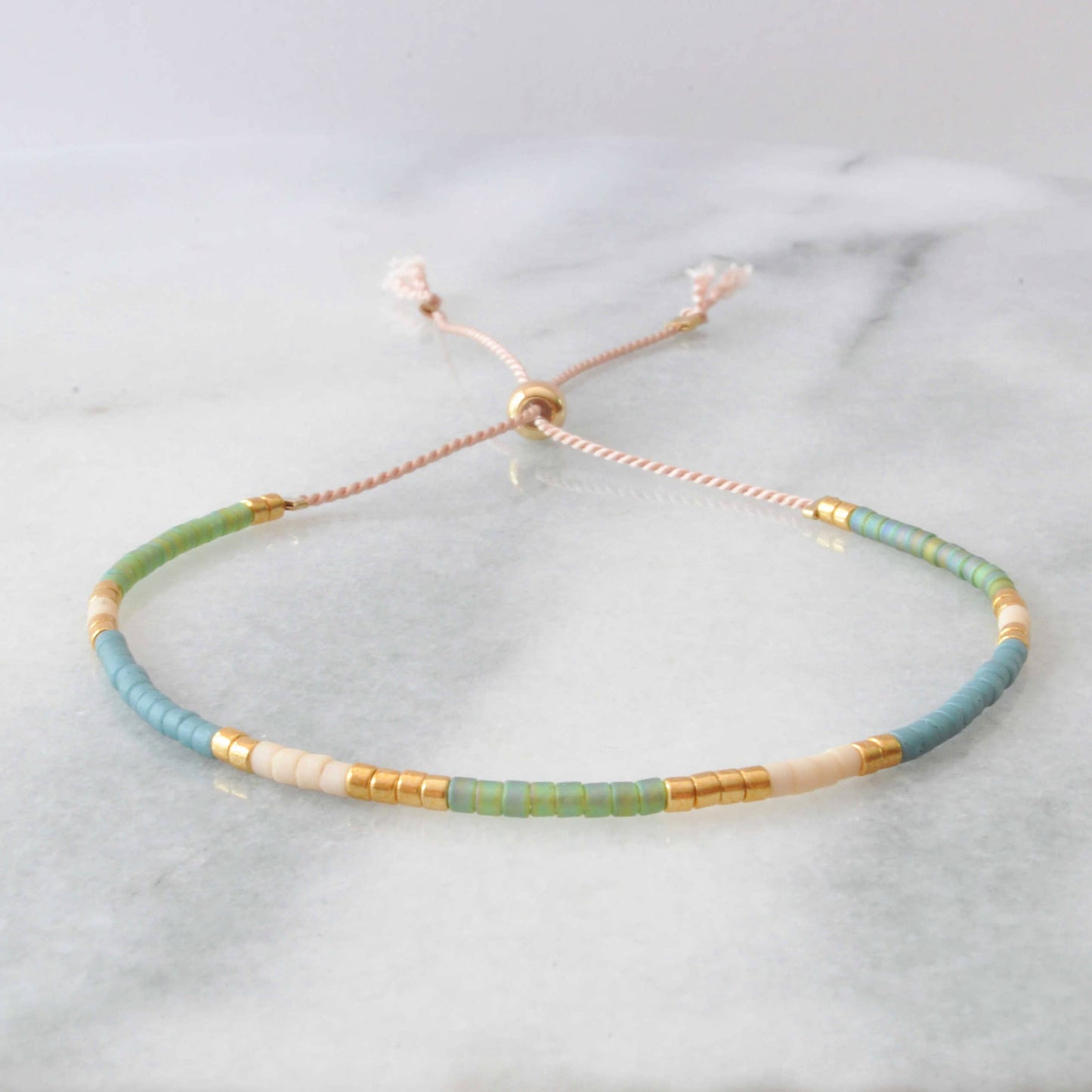 Adjustable Seed Bead String Bracelets