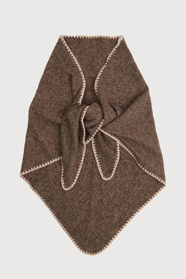 Knitted Triangle Shawl