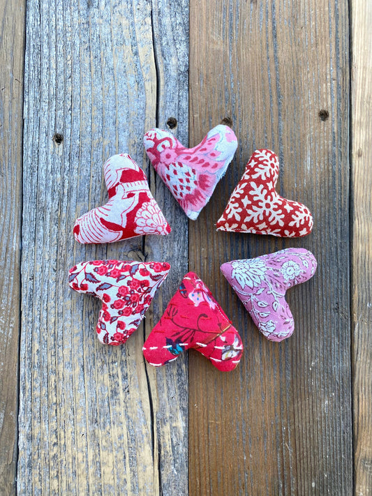 Pink & Red Mini Lavender Heart Sachets