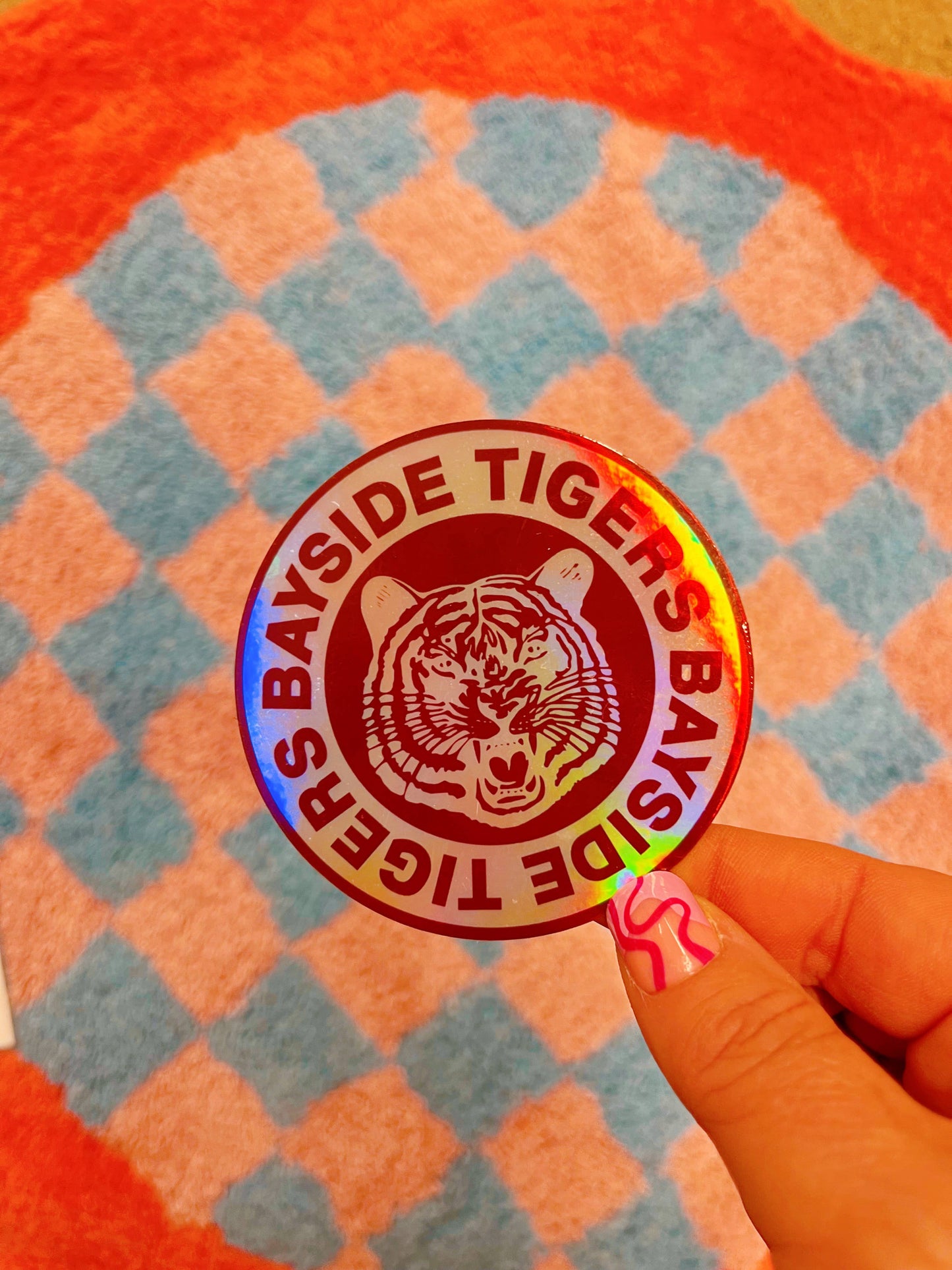 Bayside Tigers - Saved by the Bell Inspired Holo Sticker