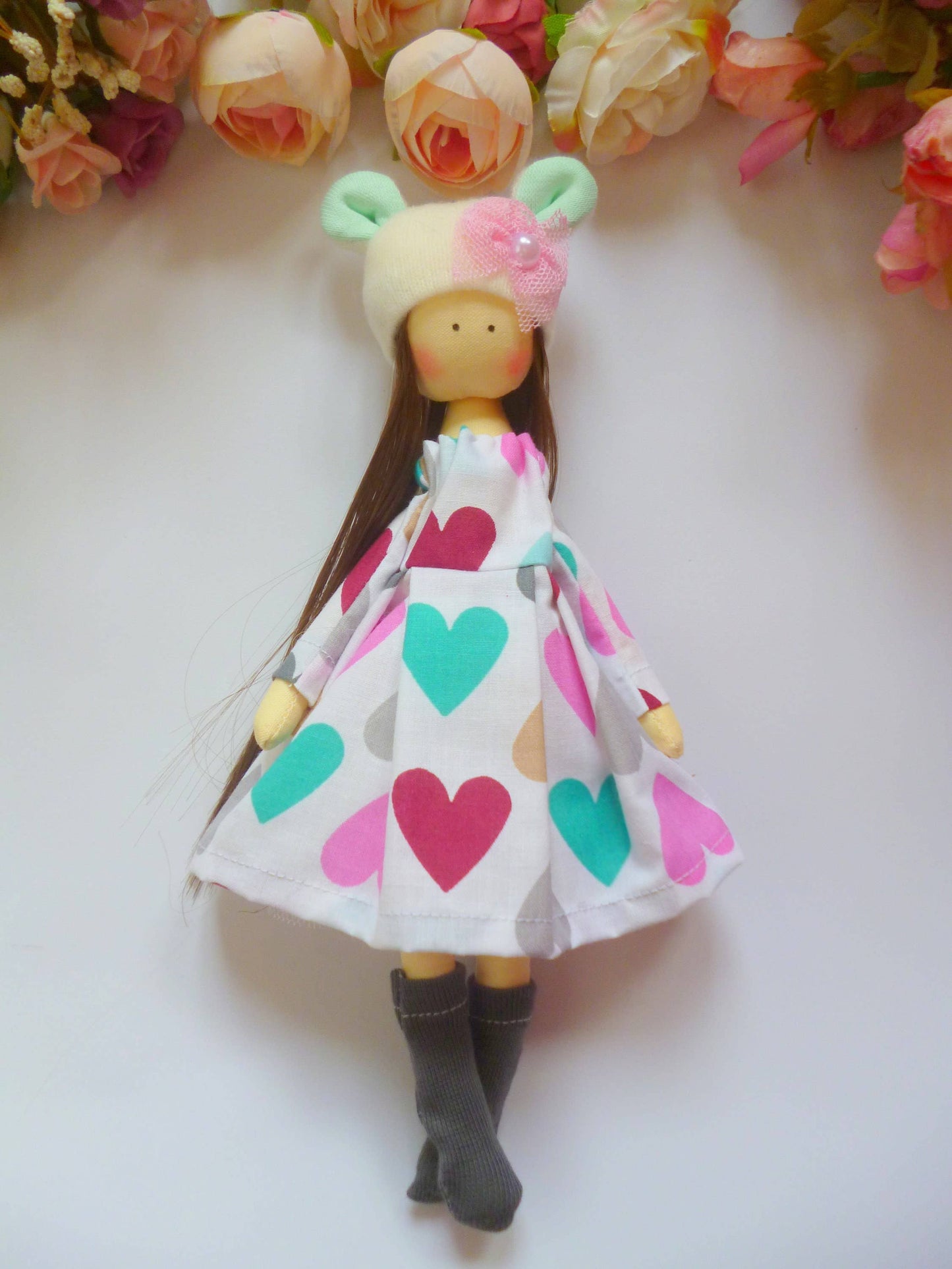 Handmade Keepsake Doll with Stitched Clothing – Heirloom Gift from Ukraine cloth doll, Fabric Doll, Textile doll, art doll