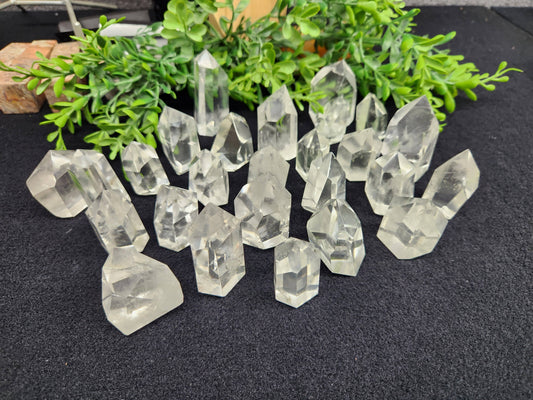 Clear Quartz Crystal Polished Points