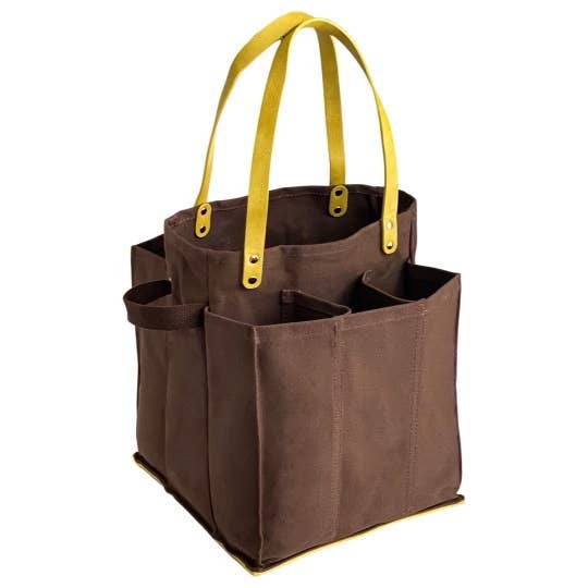 Heavy Canvas Tote Bag | Multi-Pocket Market Tote Bag