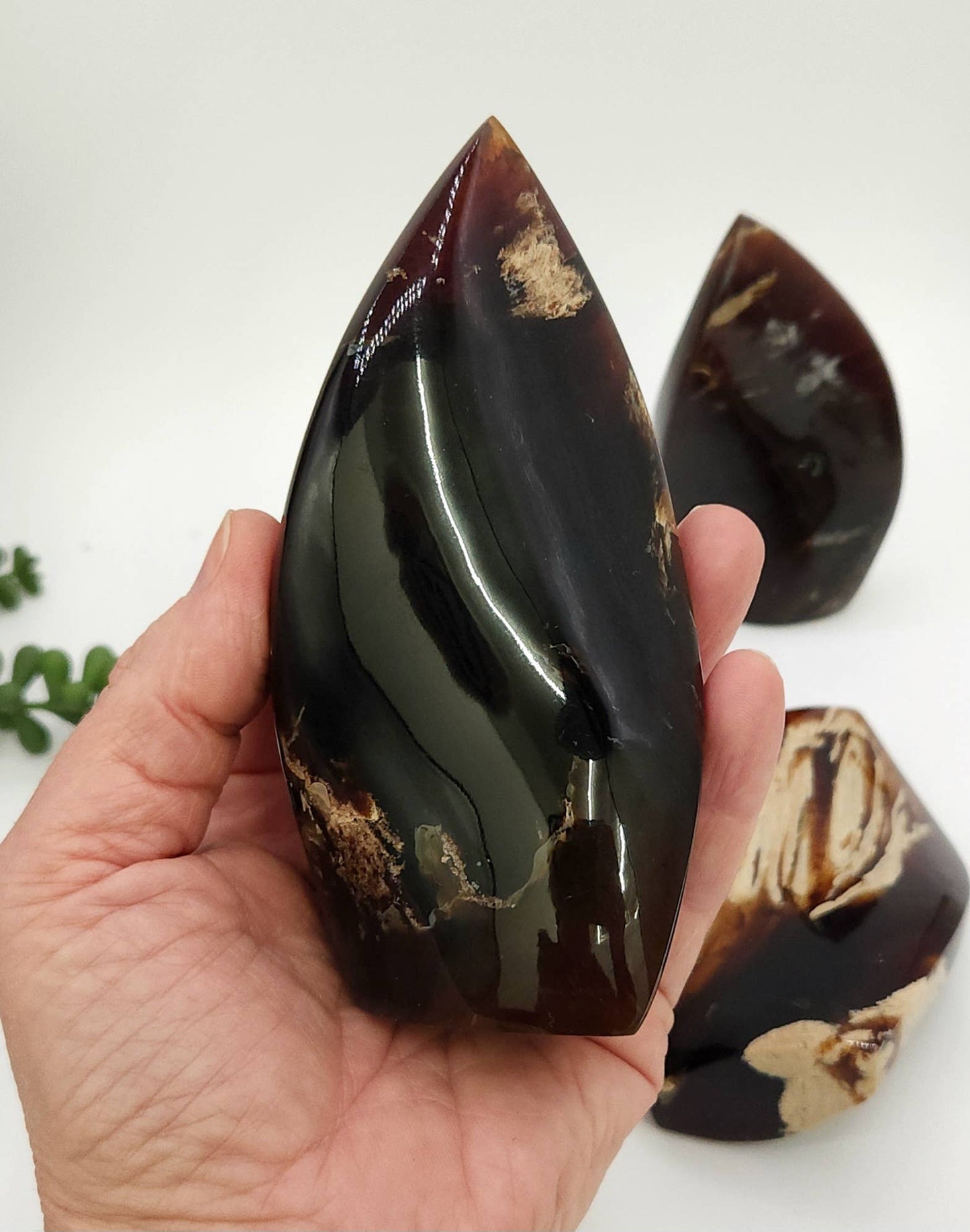 Amber Free Form Flame Shapes Indonesia - Multiple Sizes