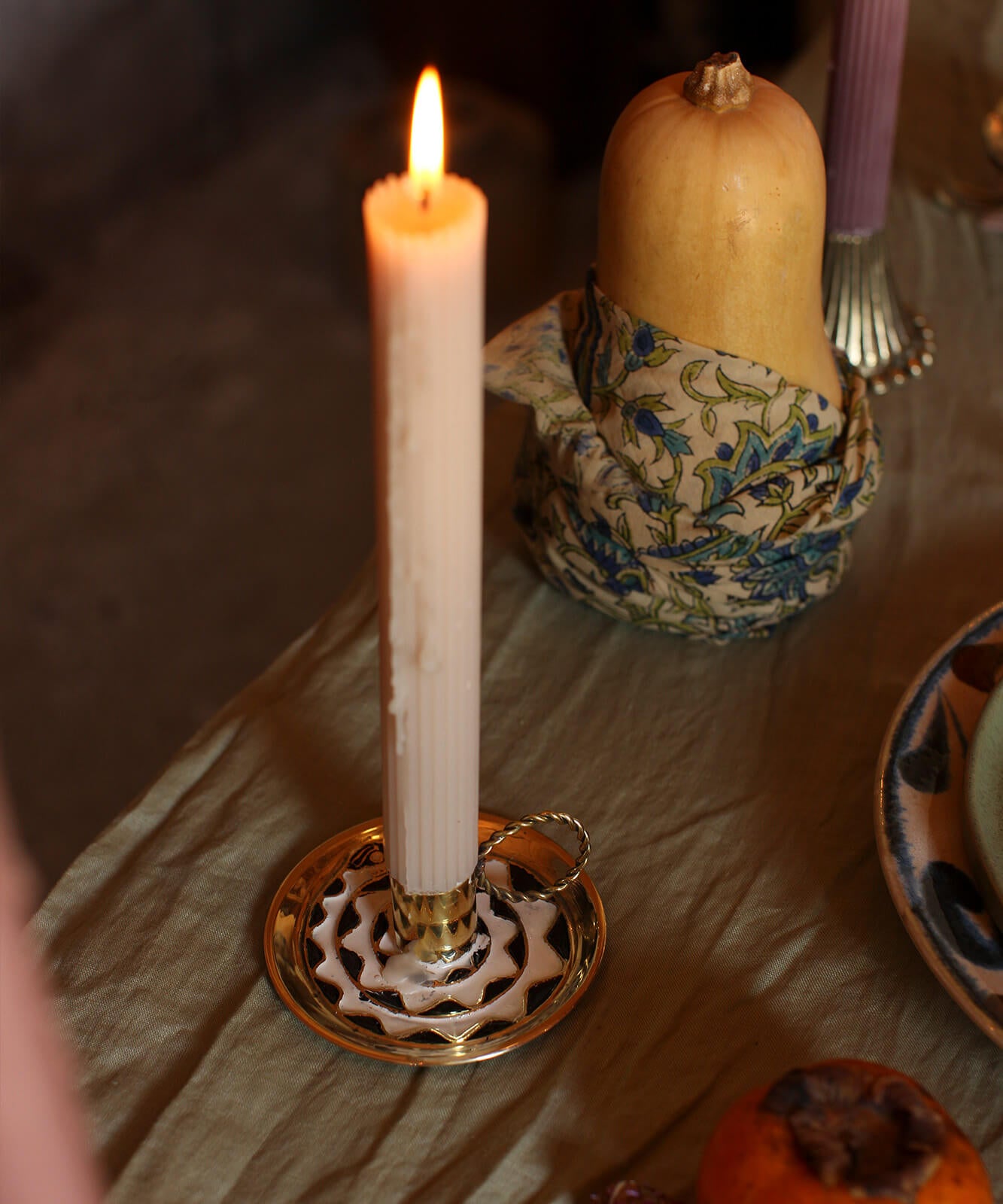 Curly Snake Candle Holder