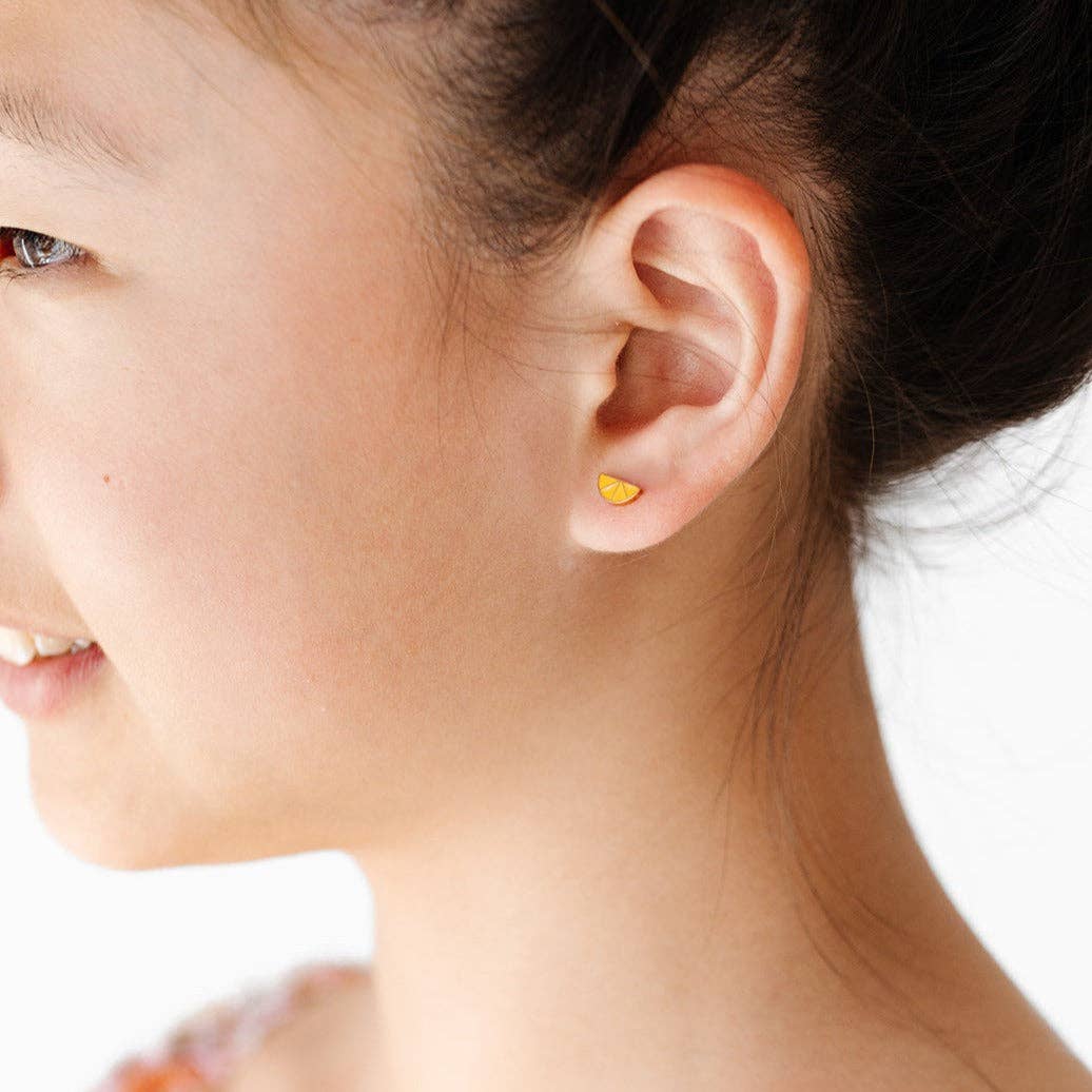 Lemon Studs with Screw Backs