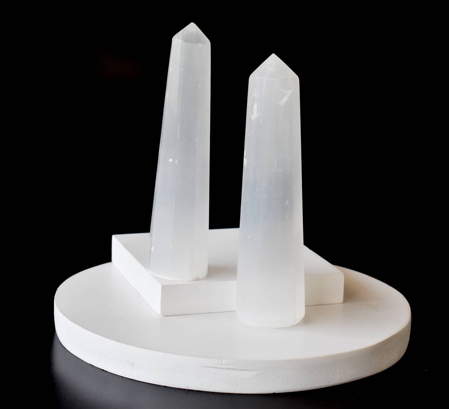 Selenite Tower Point (Insight and Flexibility)