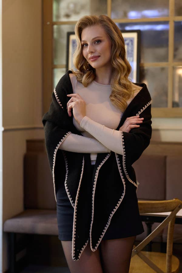 Knitted Triangle Shawl