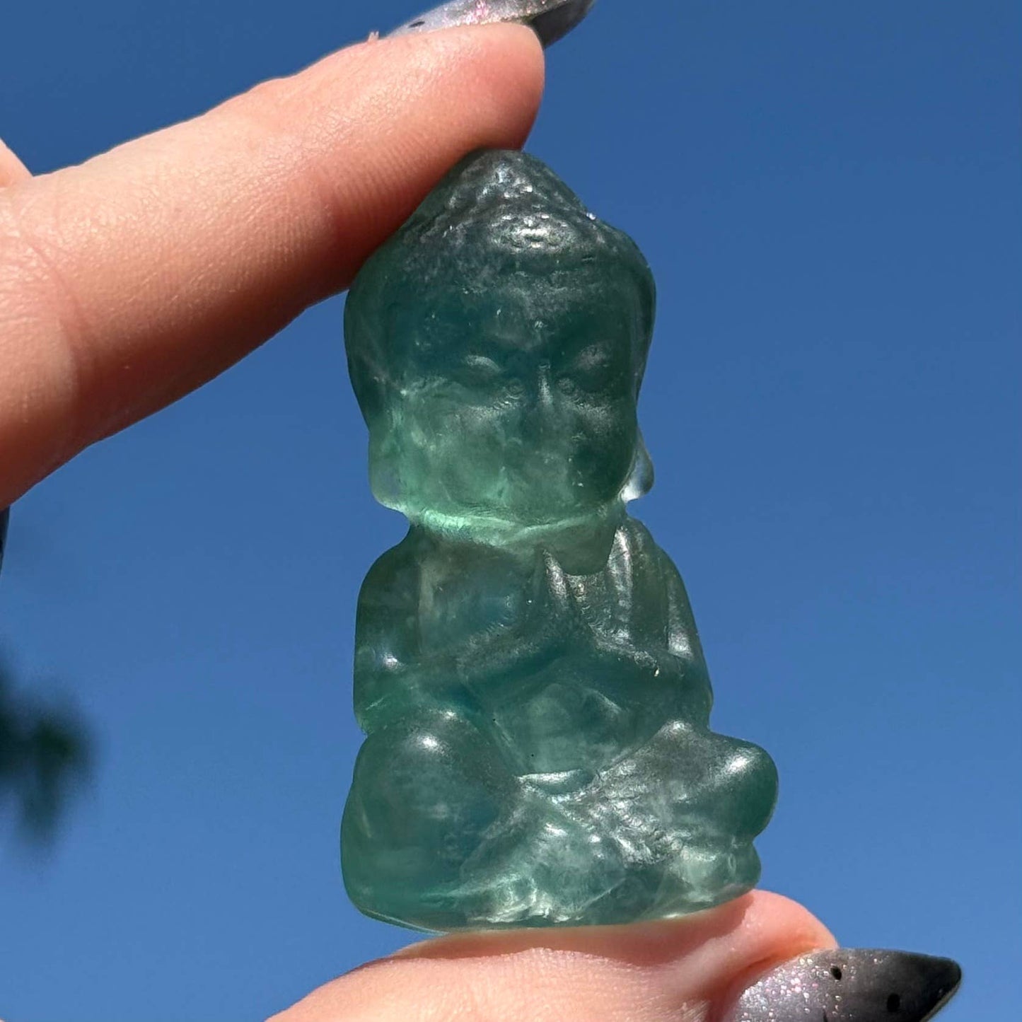 Fluorite Buddha
