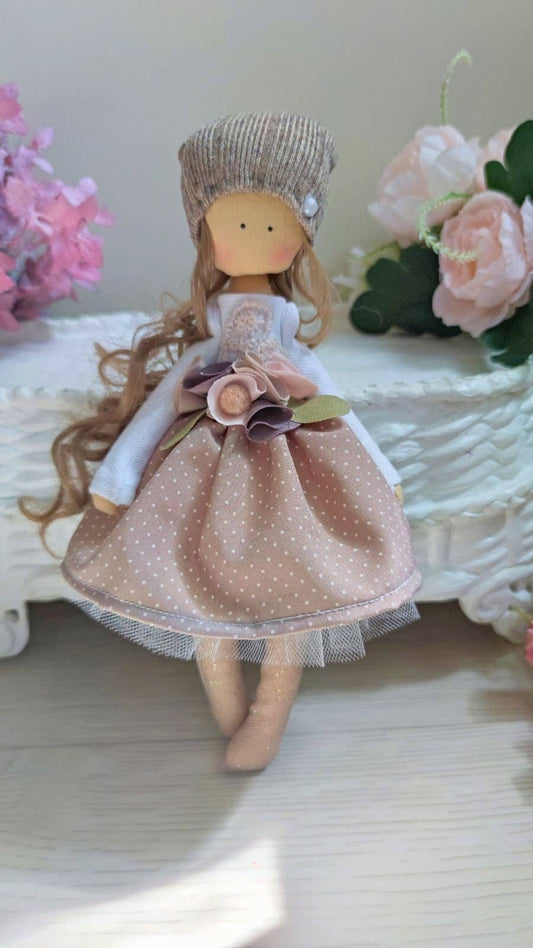 Handmade Doll, Cloth Doll, Fabric Doll, Textile Doll