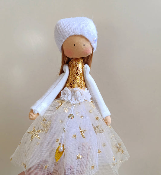 Handmade Keepsake Doll with Stitched Clothing – Heirloom Gift from Ukraine cloth doll, Fabric Doll, Textile doll, art doll