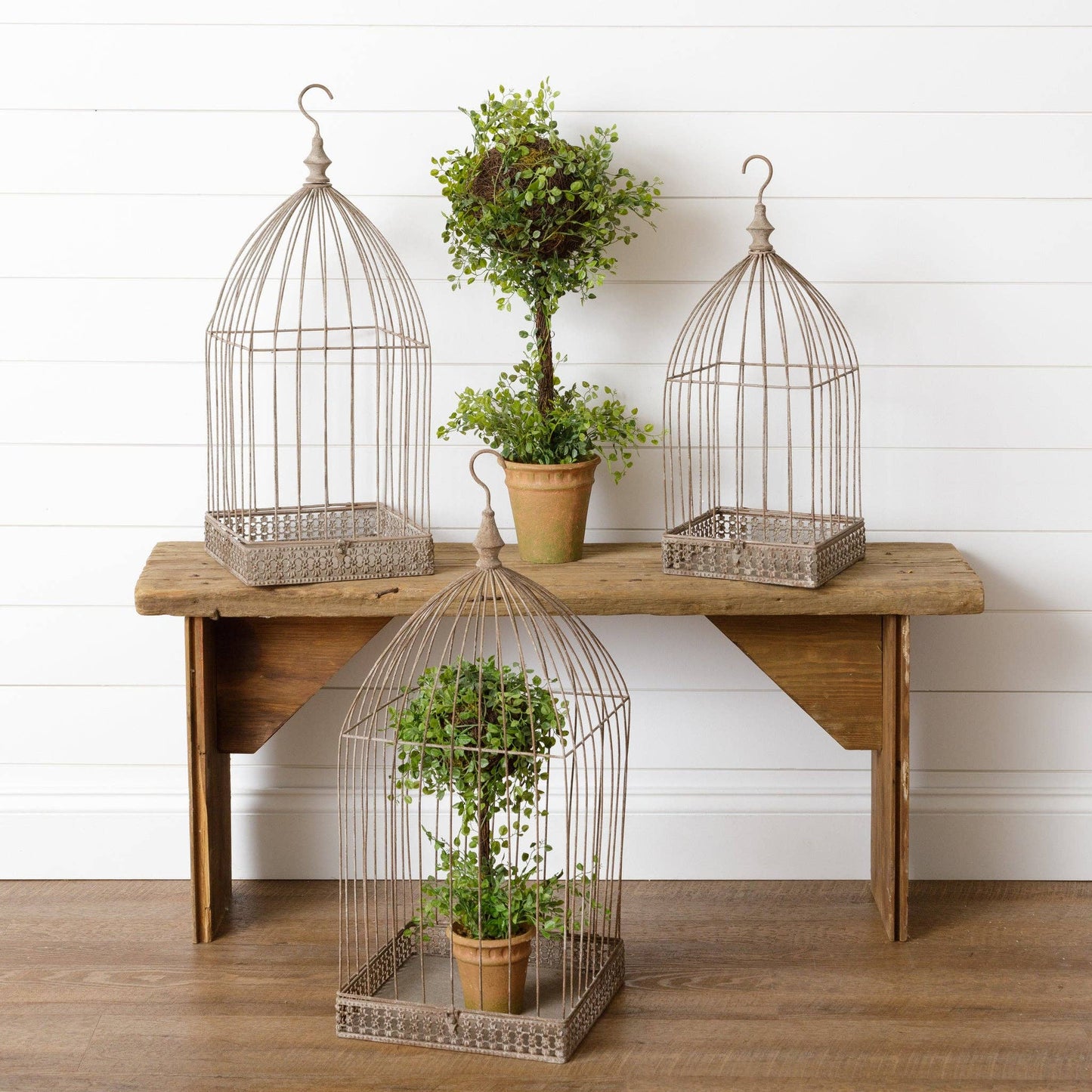 Hanging Bird Cages (Set Of 03)