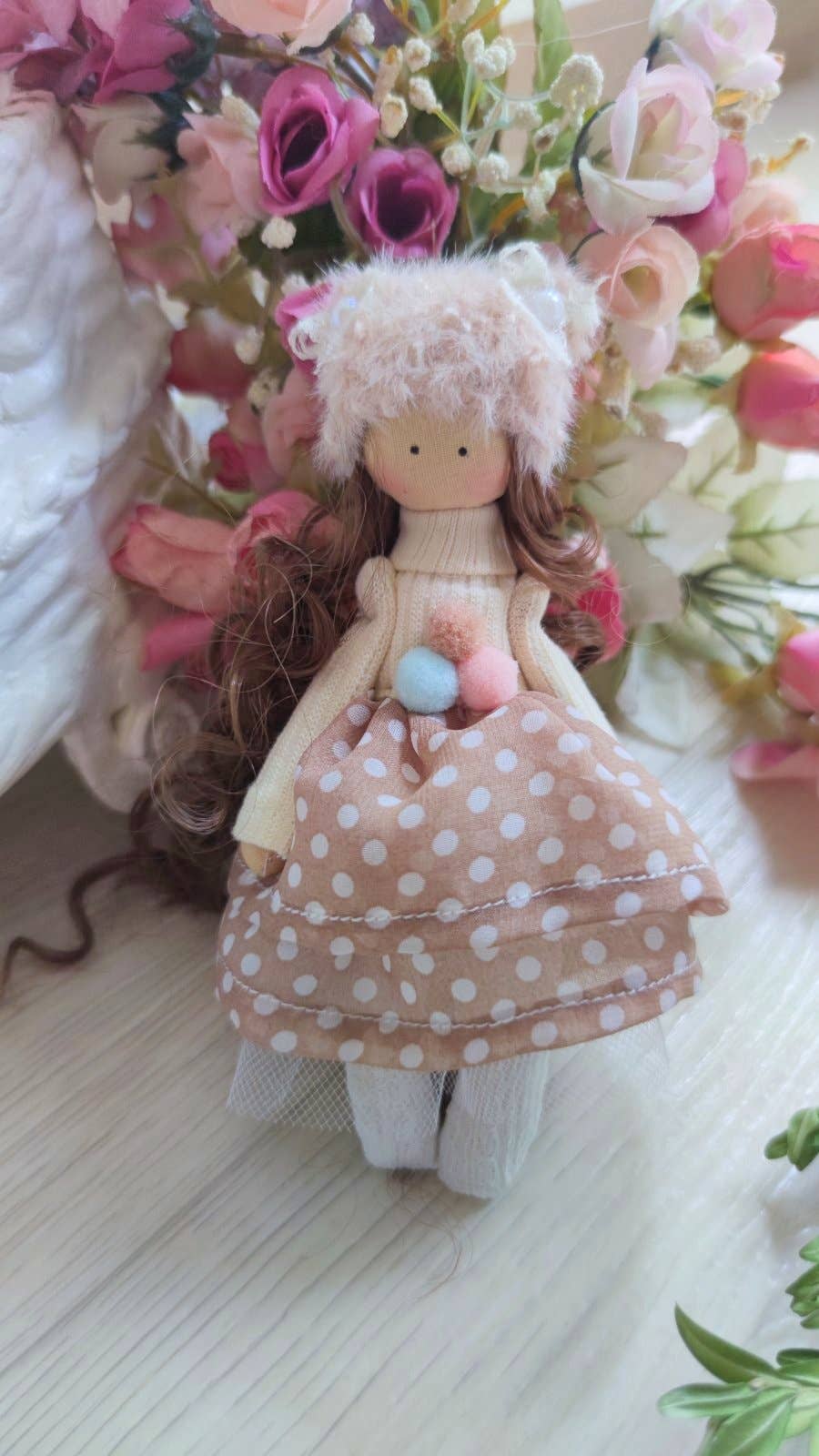 Handmade Keepsake Doll with Stitched Clothing – Heirloom Gift from Ukraine cloth doll, Fabric Doll, Textile doll, art doll