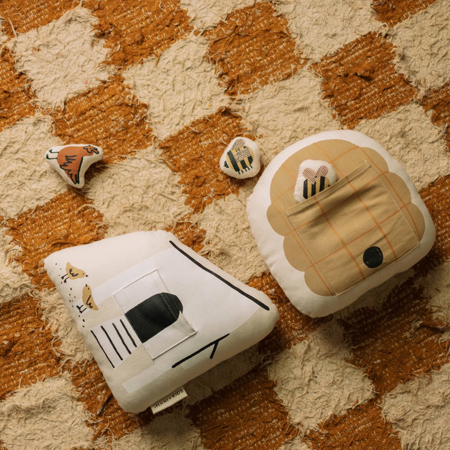 Interactive Beehive Pillow - Canvas Material