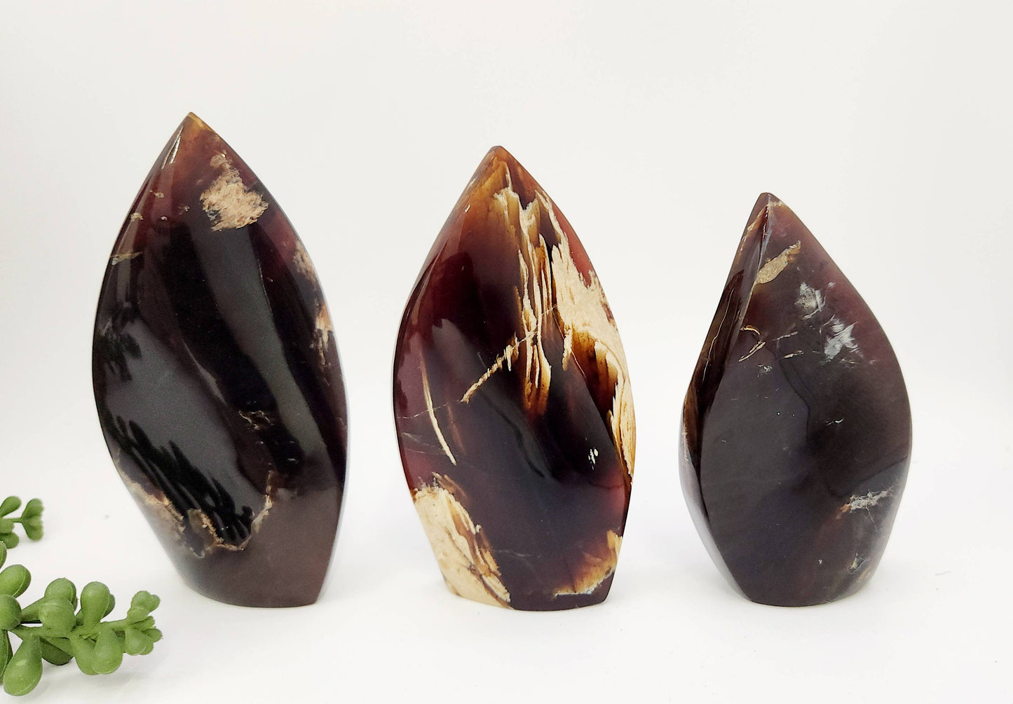 Amber Free Form Flame Shapes Indonesia - Multiple Sizes