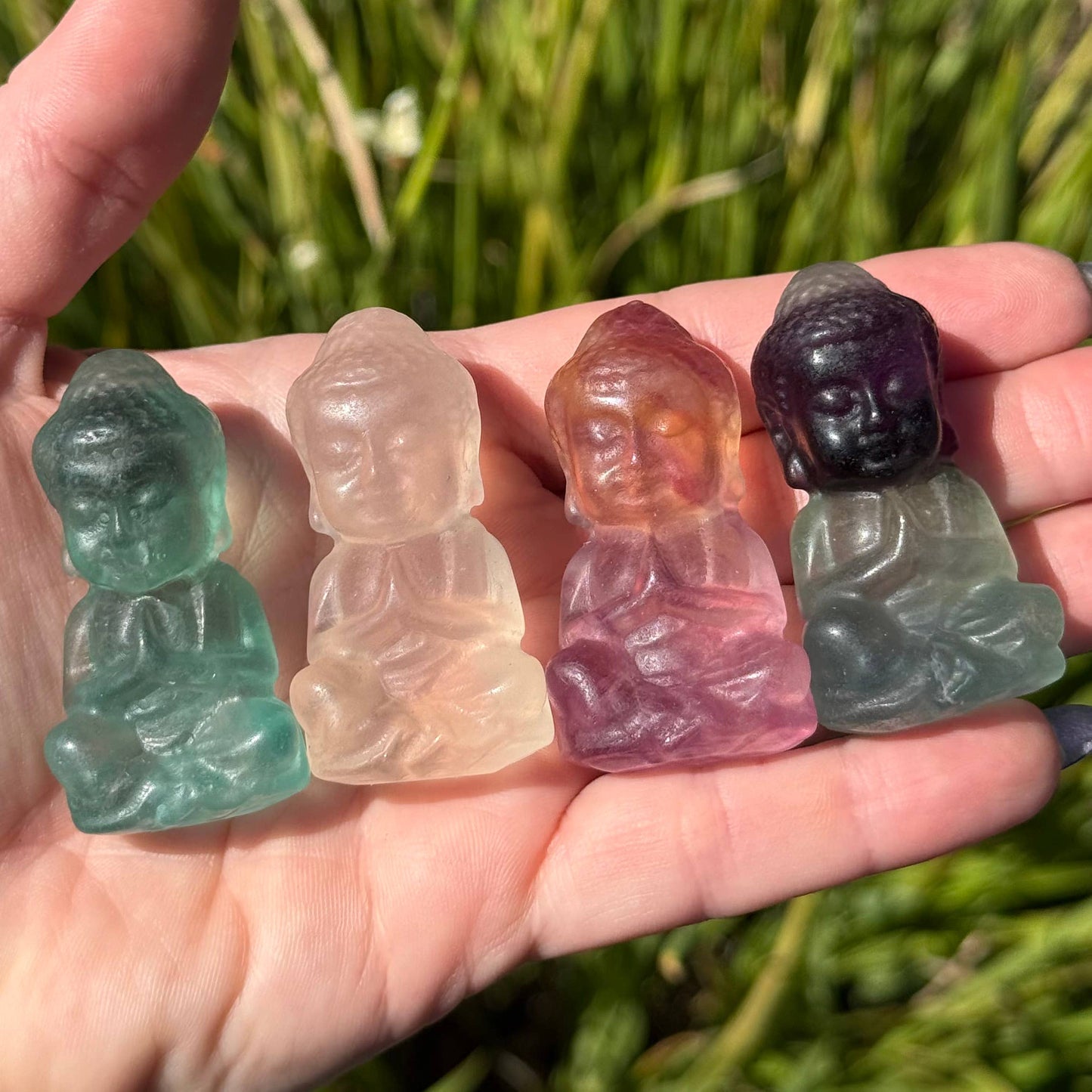 Fluorite Buddha