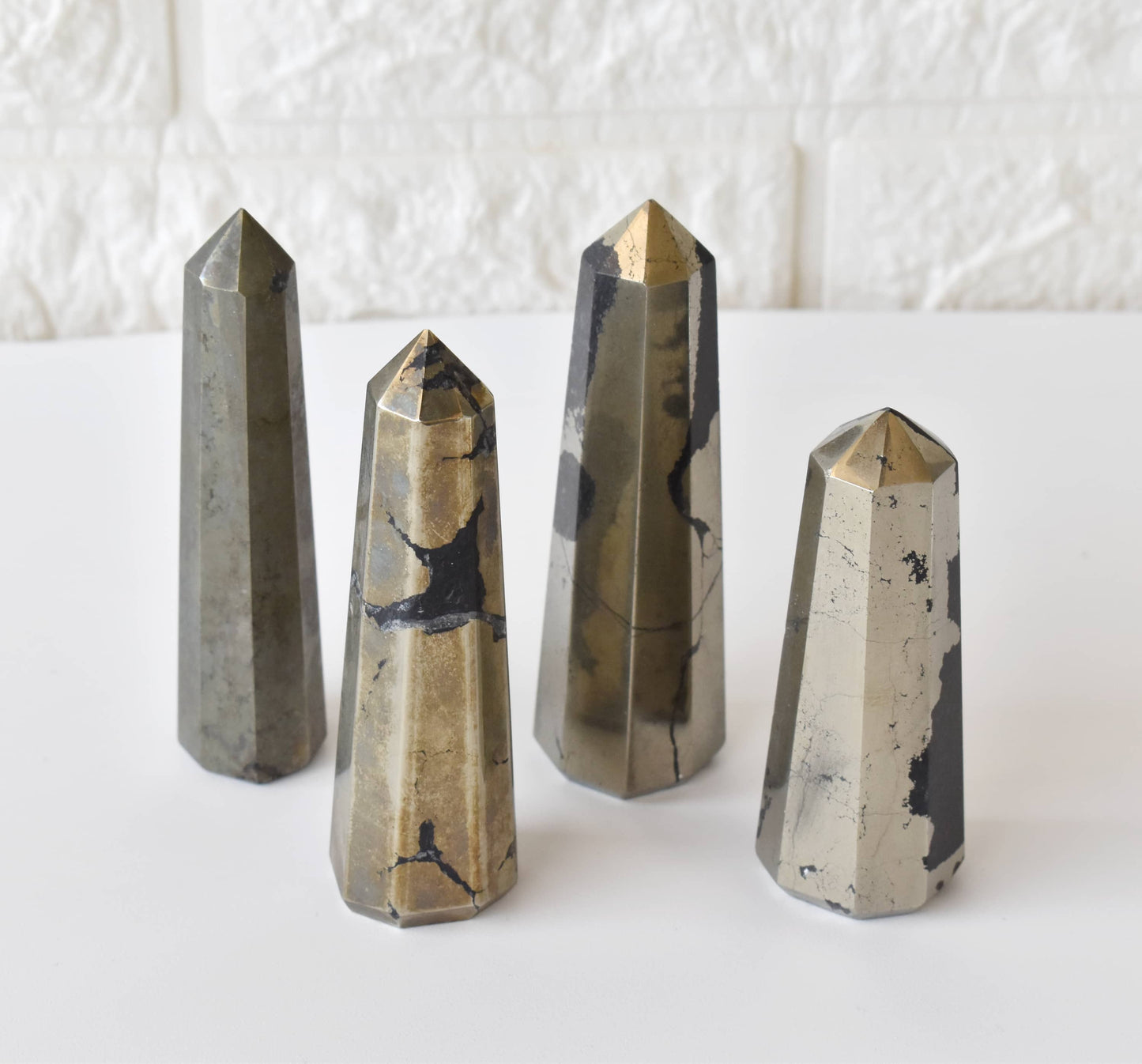 Pyrite Tower Point (Creativity and Strength) Abundance