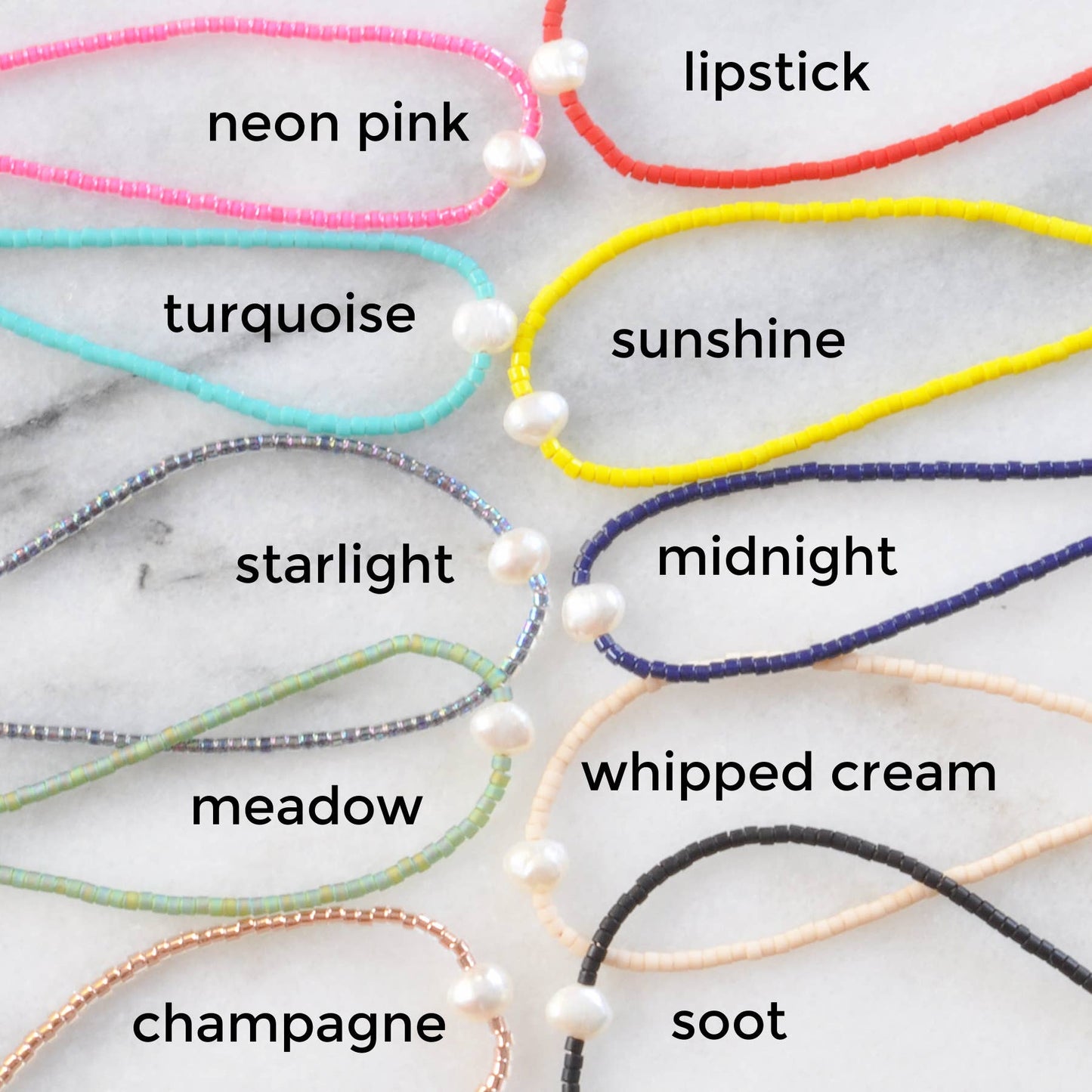 Pearl Accent Beaded String Bracelets