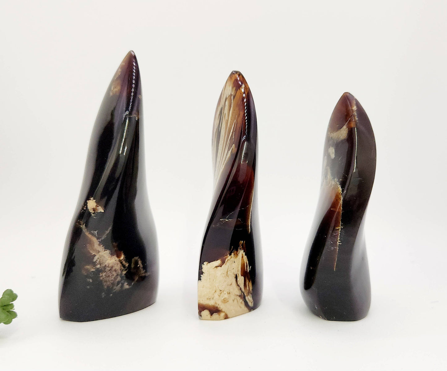 Amber Free Form Flame Shapes Indonesia - Multiple Sizes