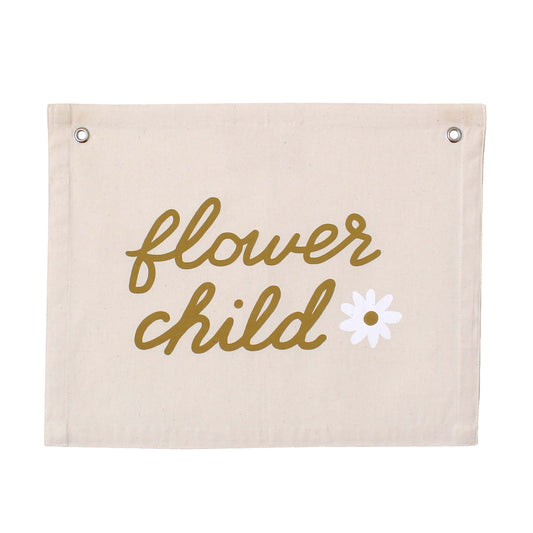 Flower Child Canvas Banner