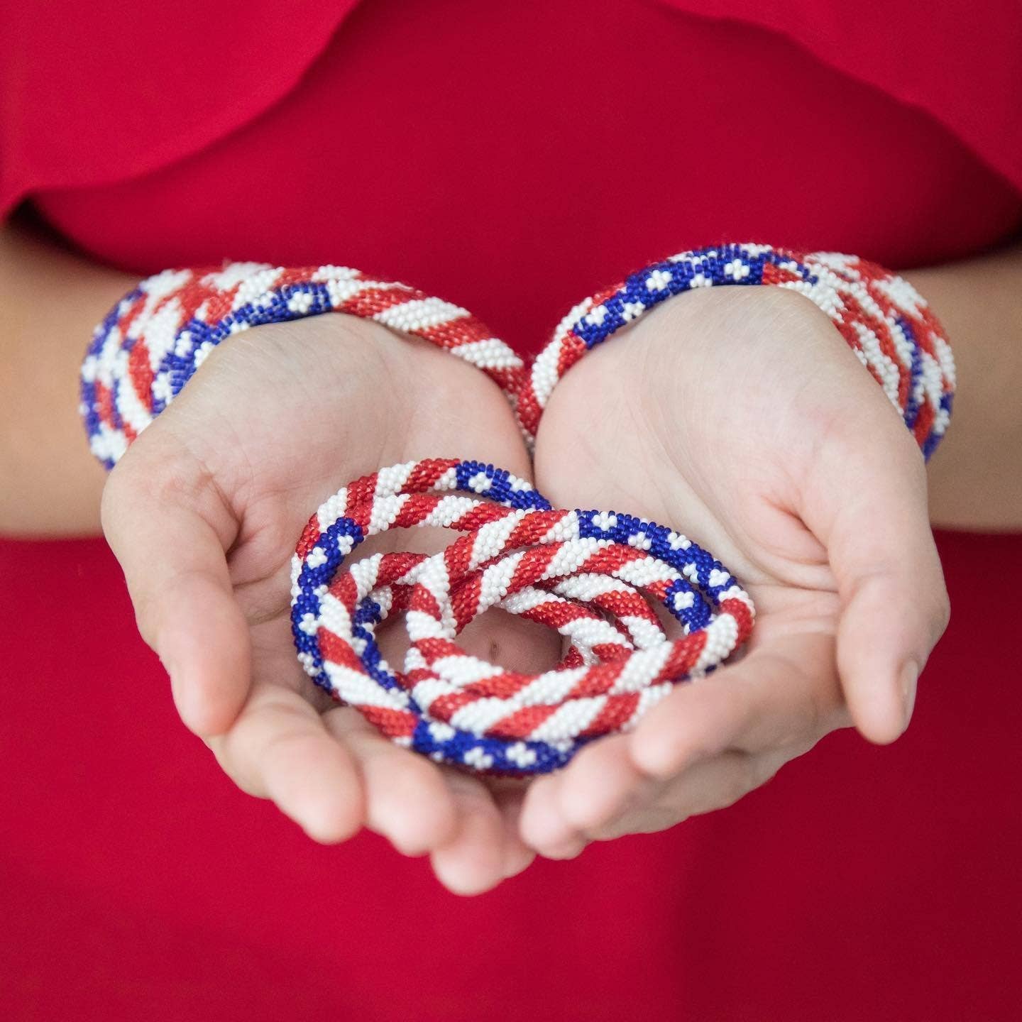 Roll-On® Patriotic Bracelets - Stars & Stripes