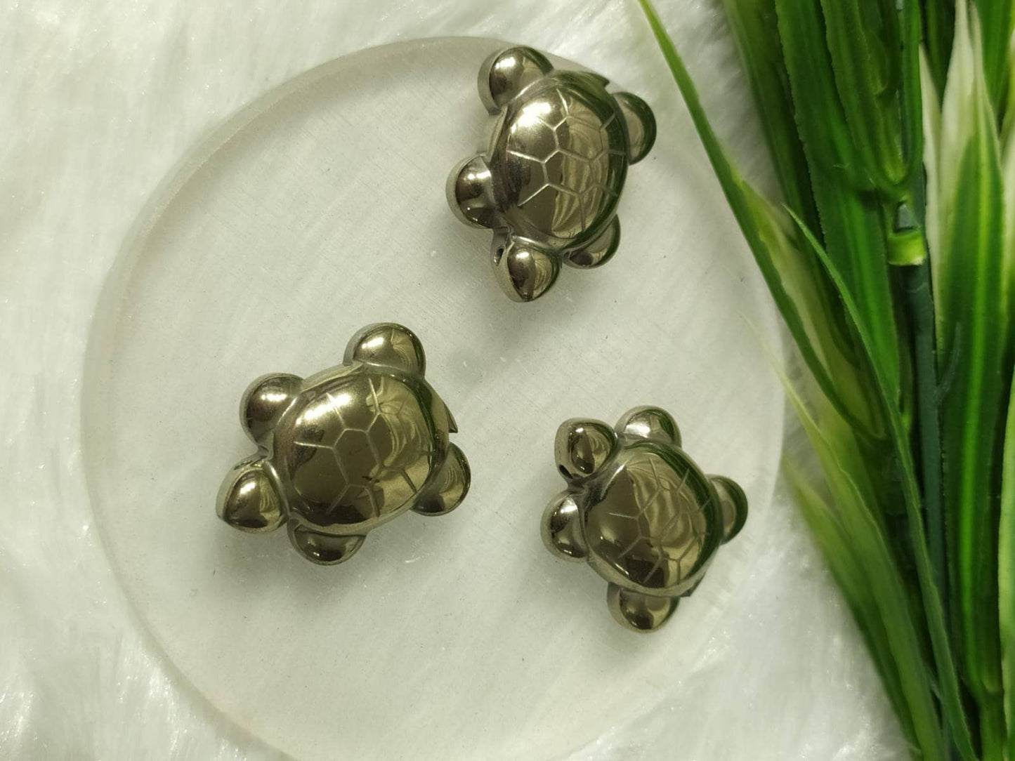 Gold Pyrite Turtle Figurines